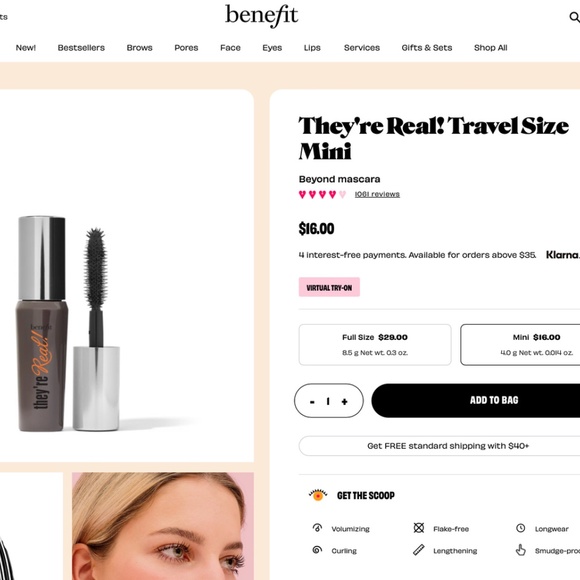 Benefit "They're Real!" mini mascara - Picture 3 of 3